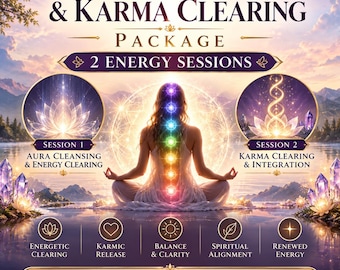 Aura Cleansing & Karma Clearing Package | 2 Energy Sessions