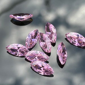 Pink Color Marquise Cubic Zirconia AAAAA Quality Pink Marquise Shape CZ Loose Cubic Zirconia Stone Size 10x20 mm 10 pcs