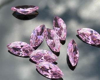 Rosa Farbe Marquise Cubic Zirkonia AAAA Qualität Rosa Marquise Form CZ Lose Cubic Zirkonia Stein Größe 1 x 2 mm ~ 7 x 14 mm
