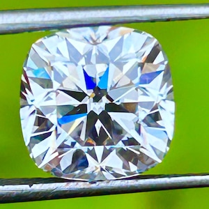 Moissanite Diamond, Certified Cushion Shape Moissanite, Loose Moissanite Stones, VVS1 Faceted White Cushion Cut Stones Moissanite 3mm-11mm