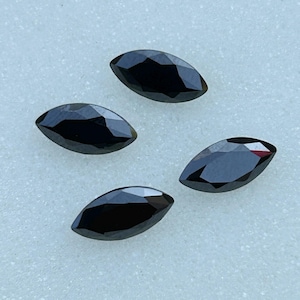 Black Color Marquise Cubic Zirconia AAAAA Quality Black Marquise Shape CZ Loose Cubic Zirconia Stone Size 1x2mm ~ 7x14mm