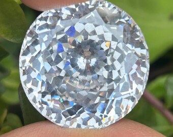 AAA White Cubic Zirconia Round Loose Stone (27.80mm)