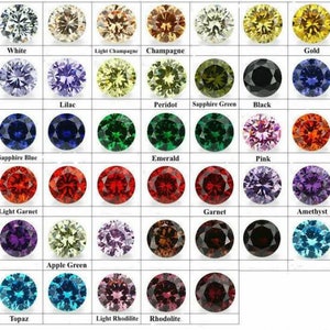 Cubic Zirconia | AAA Quality Cubic Zirconia Round Shape | 10 Colors CZ Loose Stones Brilliant Quality | For Jewelry Making | (0.5 mm-15 mm)