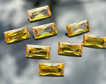 Rectangle Shape Cubic Zirconia AAAAA Quality 6 Multi colors Size 6x12mm Loose Stone For Jewelry Making Stones Cz