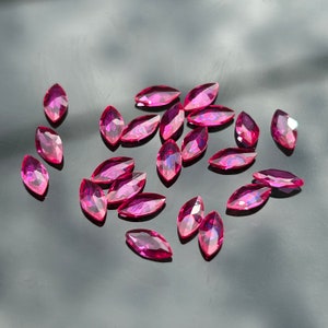Pink Ruby Color Marquise Shape Cubic Zirconia AAAAA Quality Imitation Pink Marquise CZ Loose Cubic Zirconia Stone Size 1x2mm ~ 7x14mm