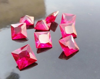 Princess Cut Zirkonia Steine 10mm - AAAAA Qualität Lose Zirkonsteine Klar