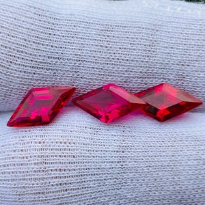 Cubic Zirconia | AAA Quality Cubic Zirconia Diamond Kite Shape | Imitation Pink CZ Loose Stones Brilliant Quality | (7x14 mm) 100 pcs