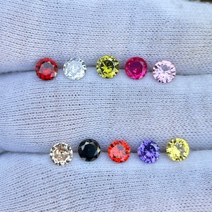 AAA Cubic Zirconia Loose Stones: Round Cut CZ for Jewelry Making (1-1.5 mm)