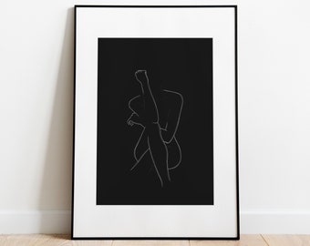 Head In The Clouds - Wall Art, Print, Poster, A4, A3, A2, A1 (Frame not included)