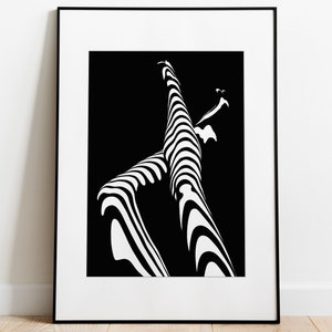 Shadow Silhouette - Art mural, Impression, Affiche, A4, A3, A2, A1 (Cadre non inclus)