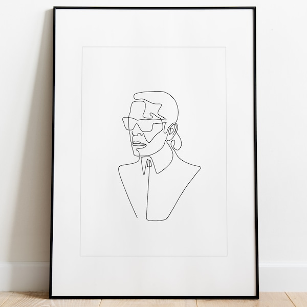 Karl Lagerfeld - Wall Art, Print, Poster, A4, A3, A2, A1 (Frame not included)