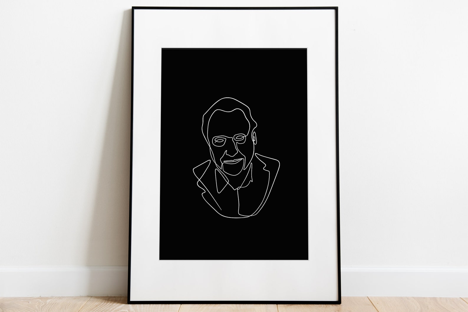 Sir David Attenborough Wall Art, Print, Poster, A4, A3, A2, A1 frame