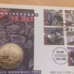GUE002  VE Day commemorative coin