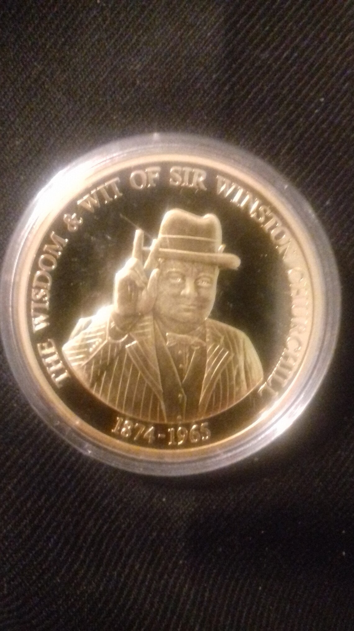 Wit & Wisdom Winston Churchill coin | Etsy