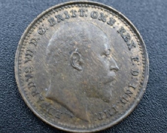 PRED005 1902 Edward VII Farthing coin