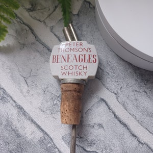 Flaschenstopp/Ausgießer Peter Thomson&#39;s BENEAGLES Scotch Whisky