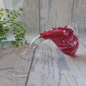 Dolphin - Glass dolphin signed