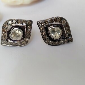 Sterling Silver 925 Natural Diamond Stud Earring, Tops Earring