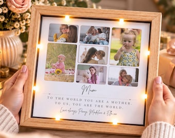 Personalised Mum Photo Frame | 7 Photo Collage | Mum Gift | Personalised Mother’s Day Gift | Custom Photo Frame | Mum Keepsake