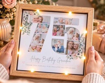 Personalisierter 75 Geburtstag Foto Collage Rahmen, Geschenk für Nan, Nanny 75 Geburtstag Geschenk, Oma 75 Geburtstag Rahmen, Mama 75 Geburtstag Geschenk