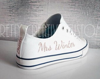 converse wedding tennis shoes