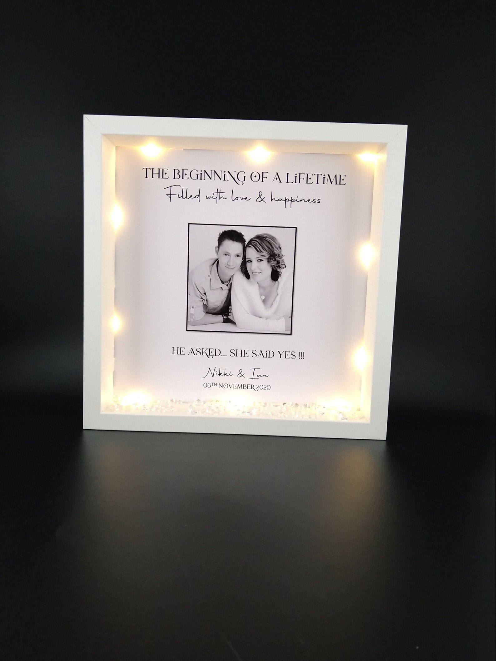 Personalised Engagement Gift Engagement Photo Frame Gift Etsy UK