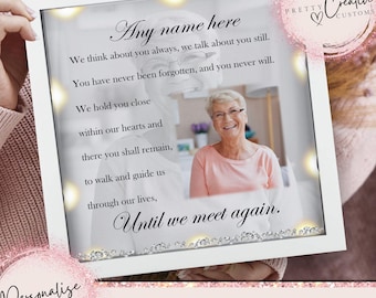 Personalised memorial frame, In memory frame, Sympathy gift, Personalised memory gift, Remembrance gift