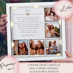 Sisters personalised photo frame | Sisters Christmas gift | Sisters birthday gift | Christmas gift | Sisters photo frame | Gifts for her