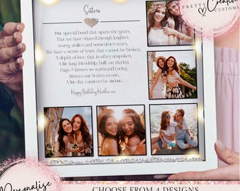 Sisters personalised photo frame | Sisters Christmas gift | Sisters birthday gift | Christmas gift | Sisters photo frame | Gifts for her