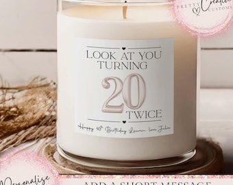 40 cumpleaños, vela divertida, regalo de 40 cumpleaños, velas de cumpleaños, regalos divertidos, regalo para mejor amigo, regalo para ella, regalo para él, regalo de broma