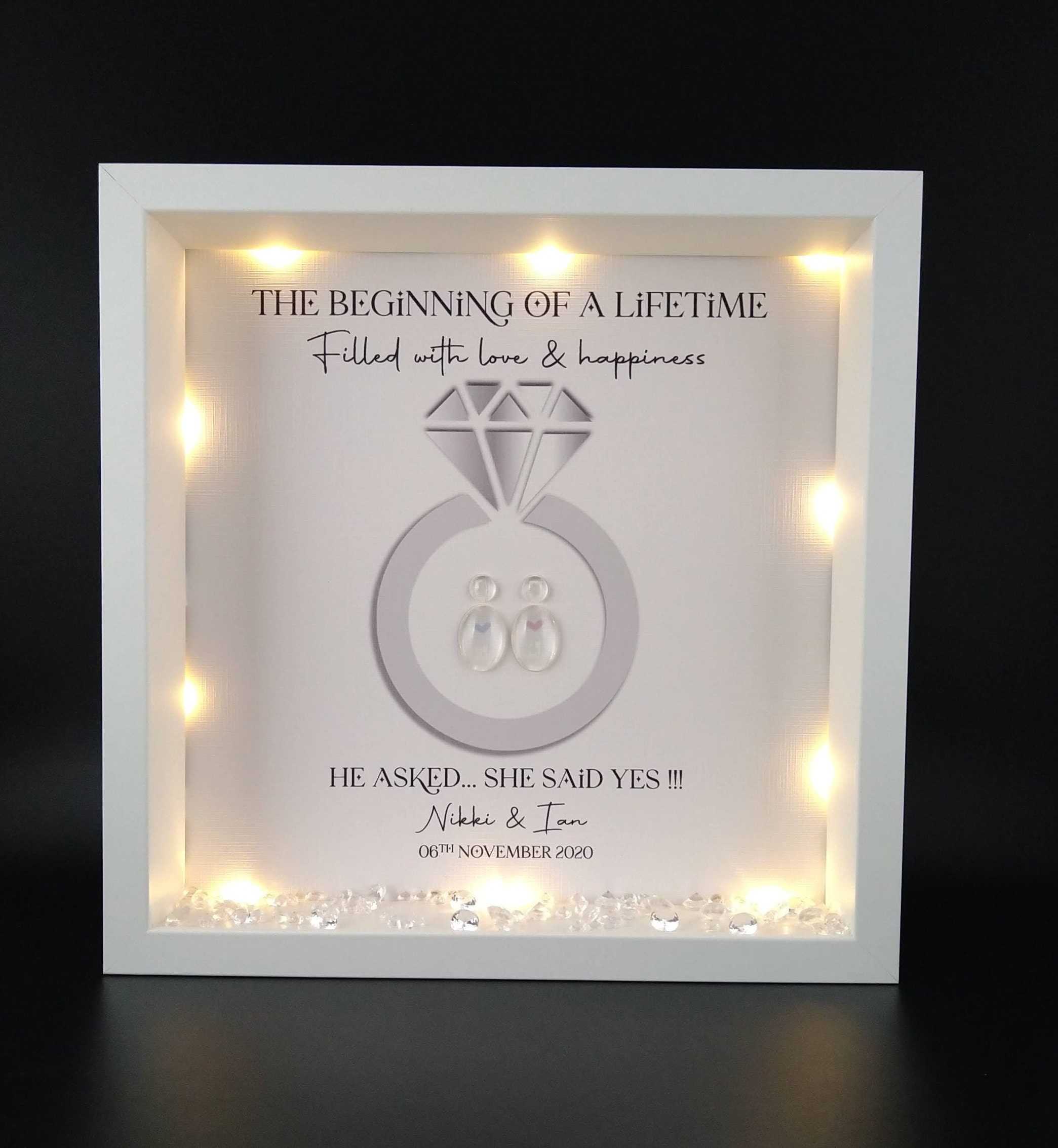 Personalised Engagement Gift Engagement Photo Frame Gift Etsy UK