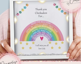 Personalised Thankyou Teacher Gift Nursery School Appreciation