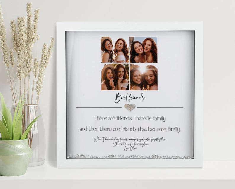 Friends Photo Frame Reception Personalised Best Friend Photo Frame Besties Christmas Gift Friends ...