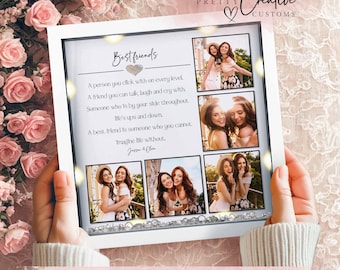 Best friend personalised photo frame besties Christmas gift friends birthday gift soul sisters gift friends photo frame Gifts for her