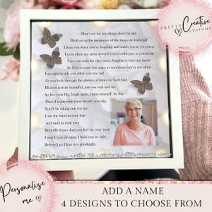 Personalised Remembrance frame bereavement gift funeral memorial gift memorial gift wedding memorial Sympathy gift loving memory gift