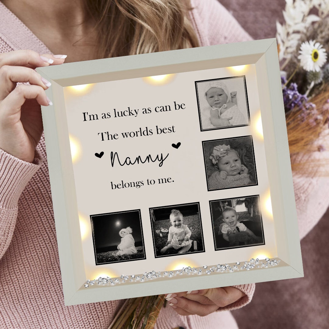 Personalised Photo Frame Nanny Frame Mothers Day Gift Mum Etsy UK