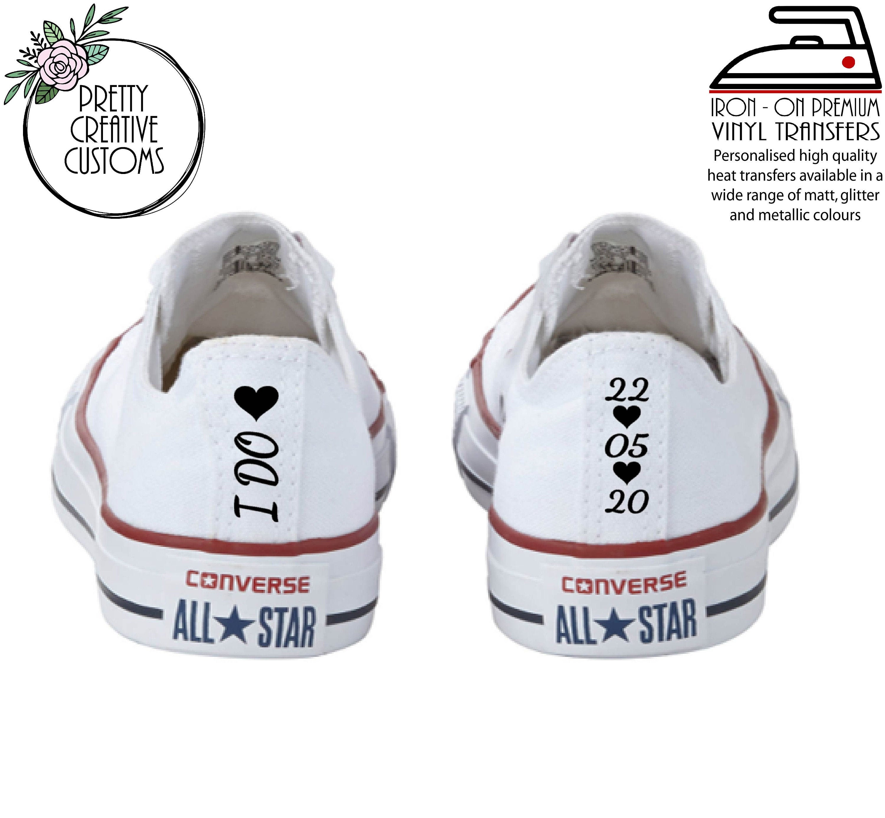 Wedding converse transfers Clearance