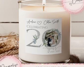 Vela de aniversario de bodas de platino, vela personalizada de aniversario de bodas de platino, vela de aniversario de bodas de platino, vela de aniversario de bodas de platino, vela de aniversario de bodas de platino, vela de aniversario de bodas de platino