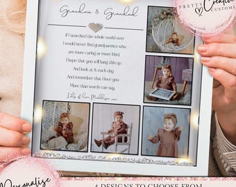 grandchildren personalised gift, Grandchildren print, gift for grandma Photo Frame, worlds best nanny gifts, nanny Christmas gift