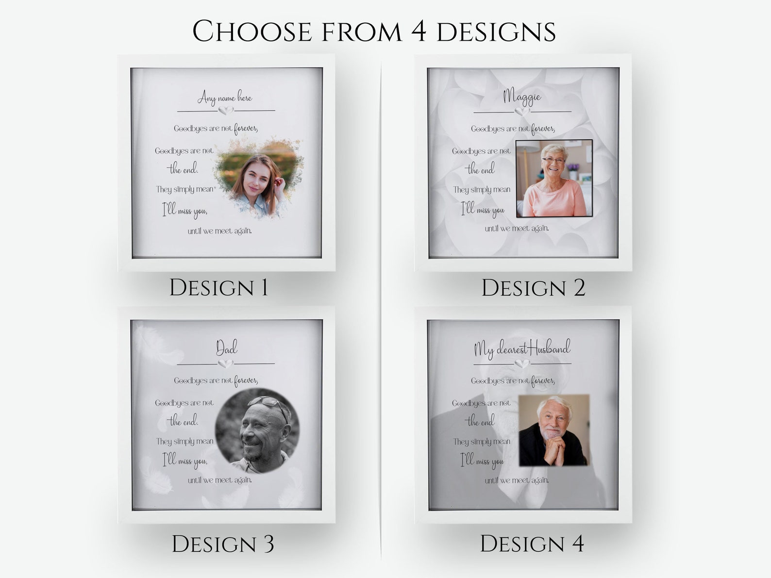 Memorial Photo Frame, Remembrance Frame, Memorial Gift, Deepest ...