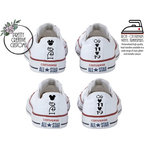 wedding converse heel tags