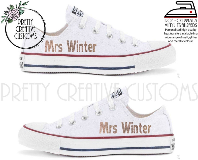 Wedding converse transfers Clearance