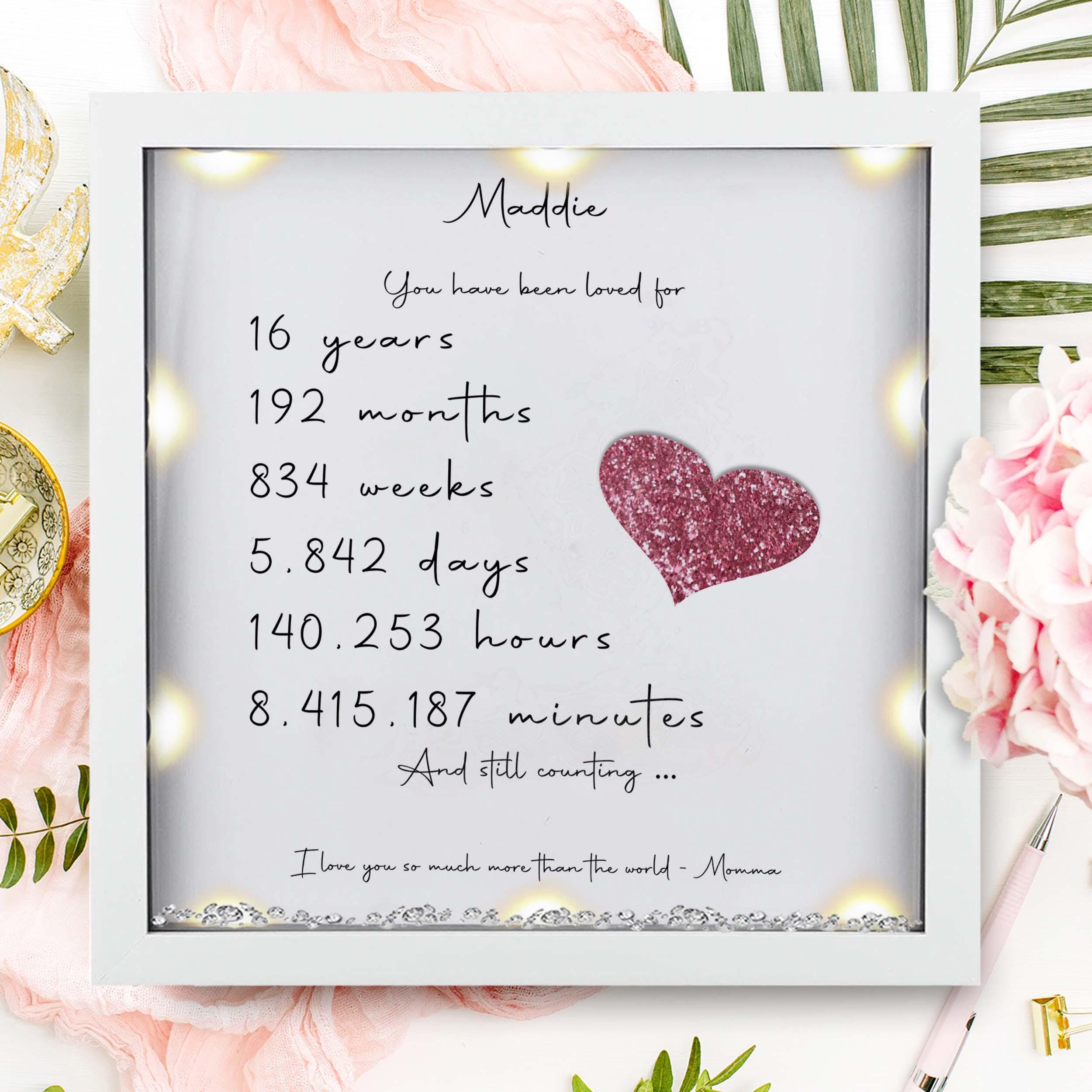 16. Geburtstag Decke Für Mädchen - 127x152cm Mikrofaser Flanell, Personalisiertes Geschenk