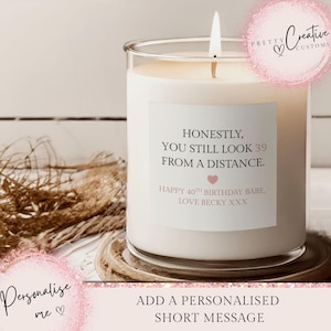 40th Birthday, Funny Candle, 40th Birthday Gift, Birthday Candles, Funny Gifts, Best friend Gift, Gift for Her, Gift for Him, Gag Gift