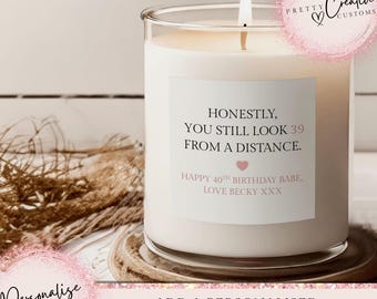 40th Birthday, Funny Candle, 40th Birthday Gift, Birthday Candles, Funny Gifts, Best friend Gift, Gift for Her, Gift for Him, Gag Gift