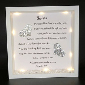 Personnalisé présente soeur Anniversaire Soeur souvenir cadeaux de Noël Personnalisé présente soeur Anniversaire Soeur souvenir cadeaux de Noël