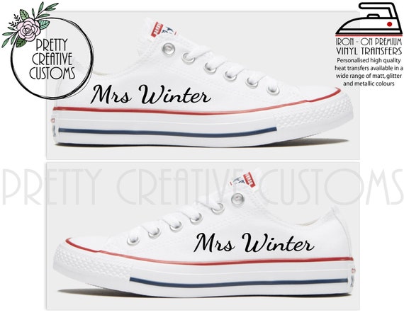 Wedding converse transfers Clearance