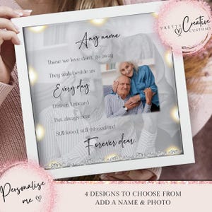 Remembrance photo frame Personalised memorial gift Bereavement gift in heaven memory gift bereaved in sympathy present
