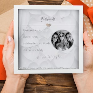 Friend Photo Frame Message Personalised Best Friend Photo Frame Besties Christmas Gift Friends ...