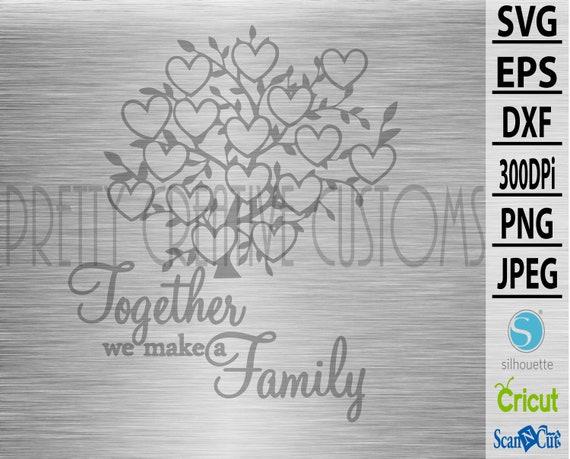 16 Family Tree Heart Template Svg Tree With Hearts And Etsy